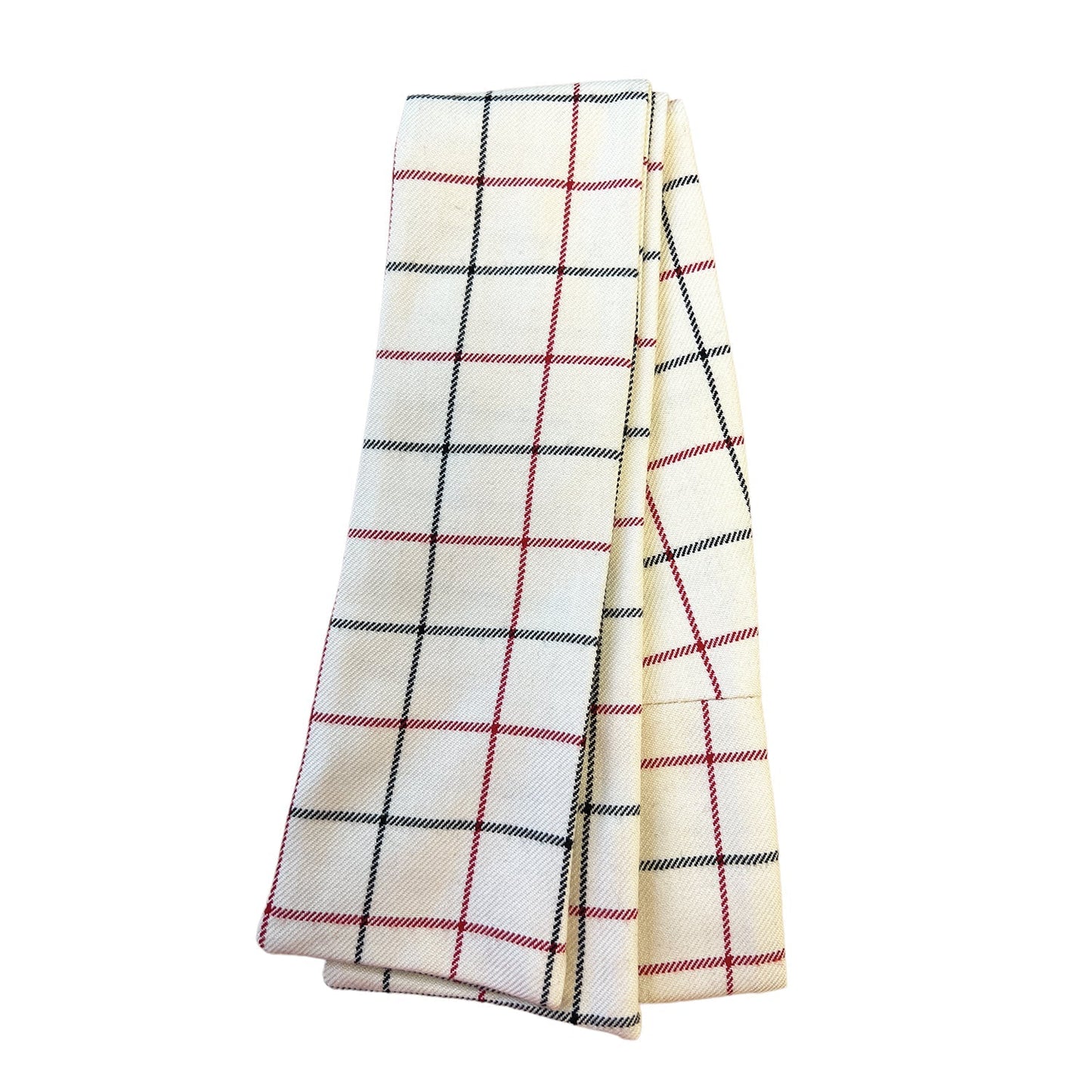 Tattersall Check Riding Stock - Black/Red