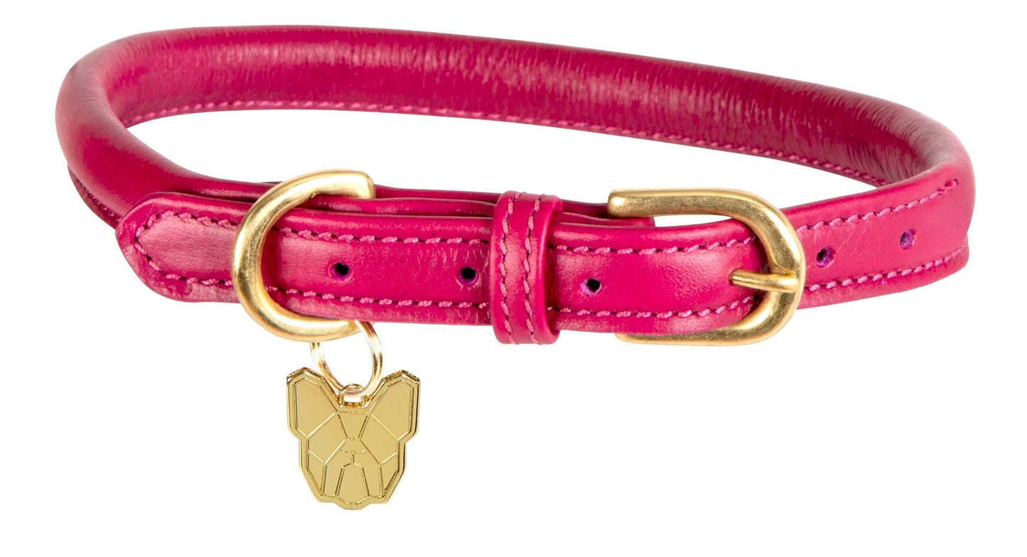 Digby & Fox Rolled Leather Dog Collar