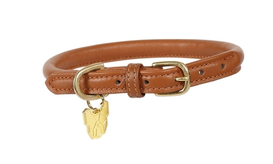 Digby & Fox Rolled Leather Dog Collar