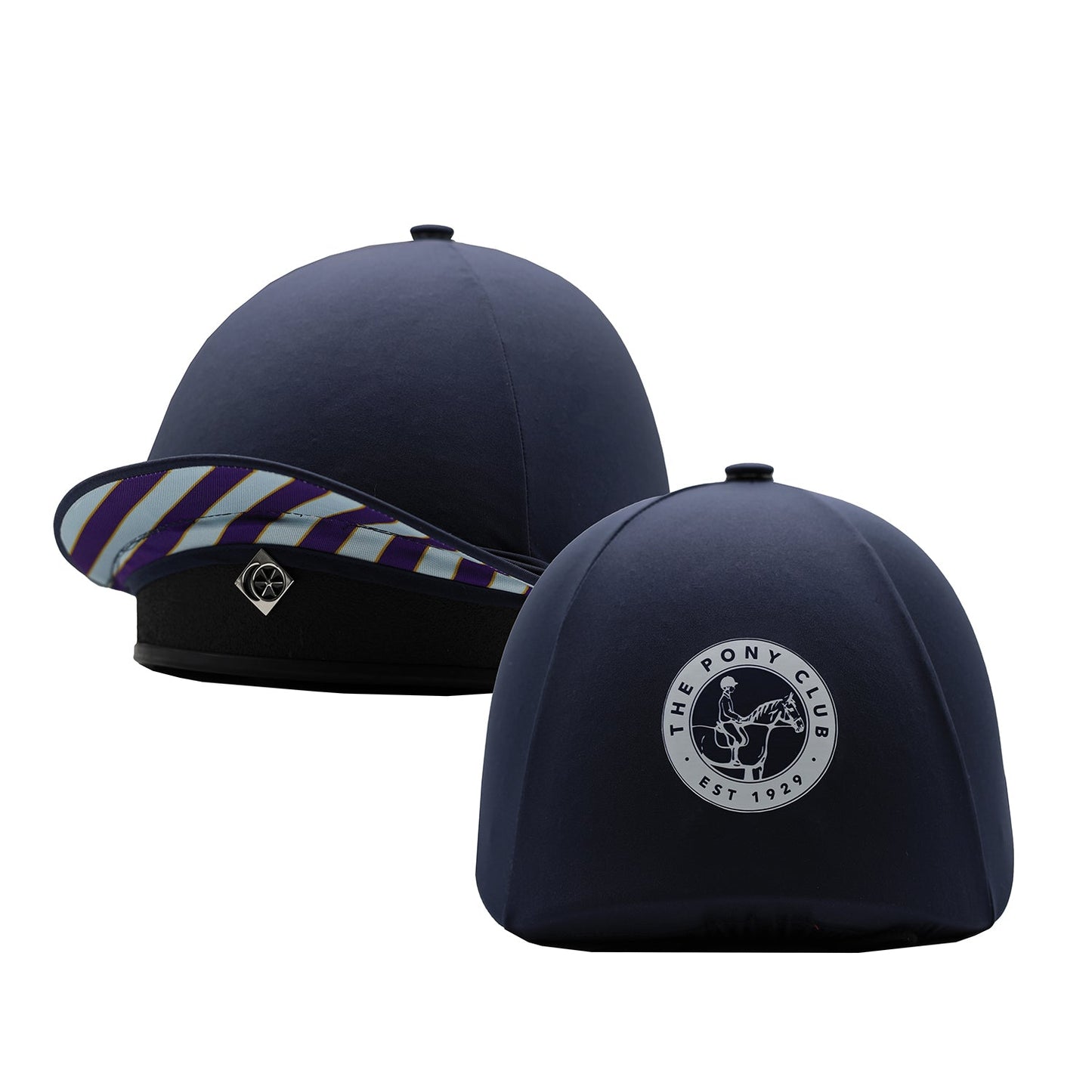 Official Junior Pony Club 2-In-1 Lycra Hat Silk