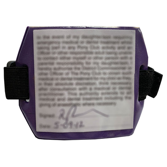 Pony Club Medical Armband