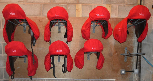 Fleece Saddle Covers ( with matching bridle and/ or stirrup covers) - Plain or Personalised