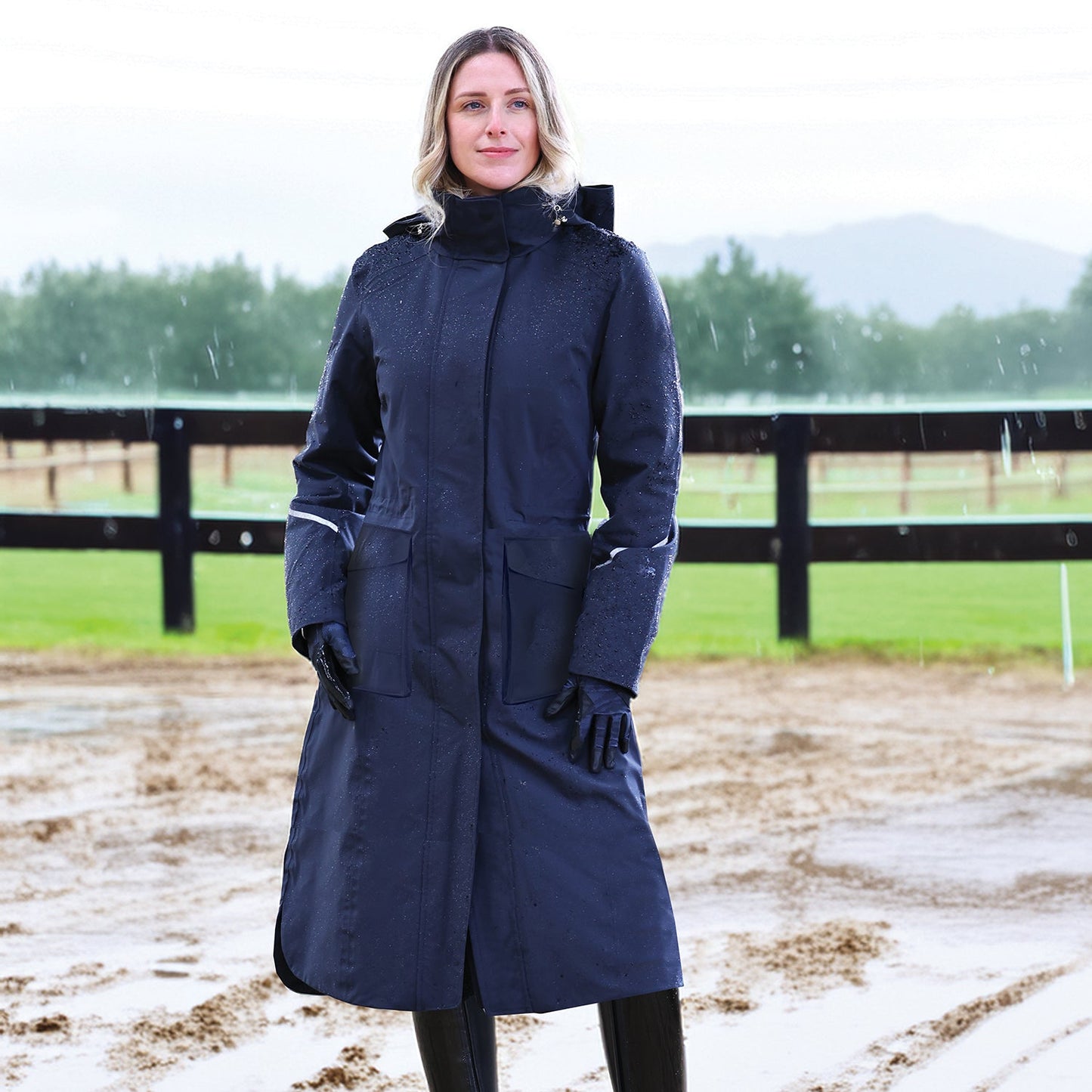 Utopia Luxe Long Waterproof Riding Coat