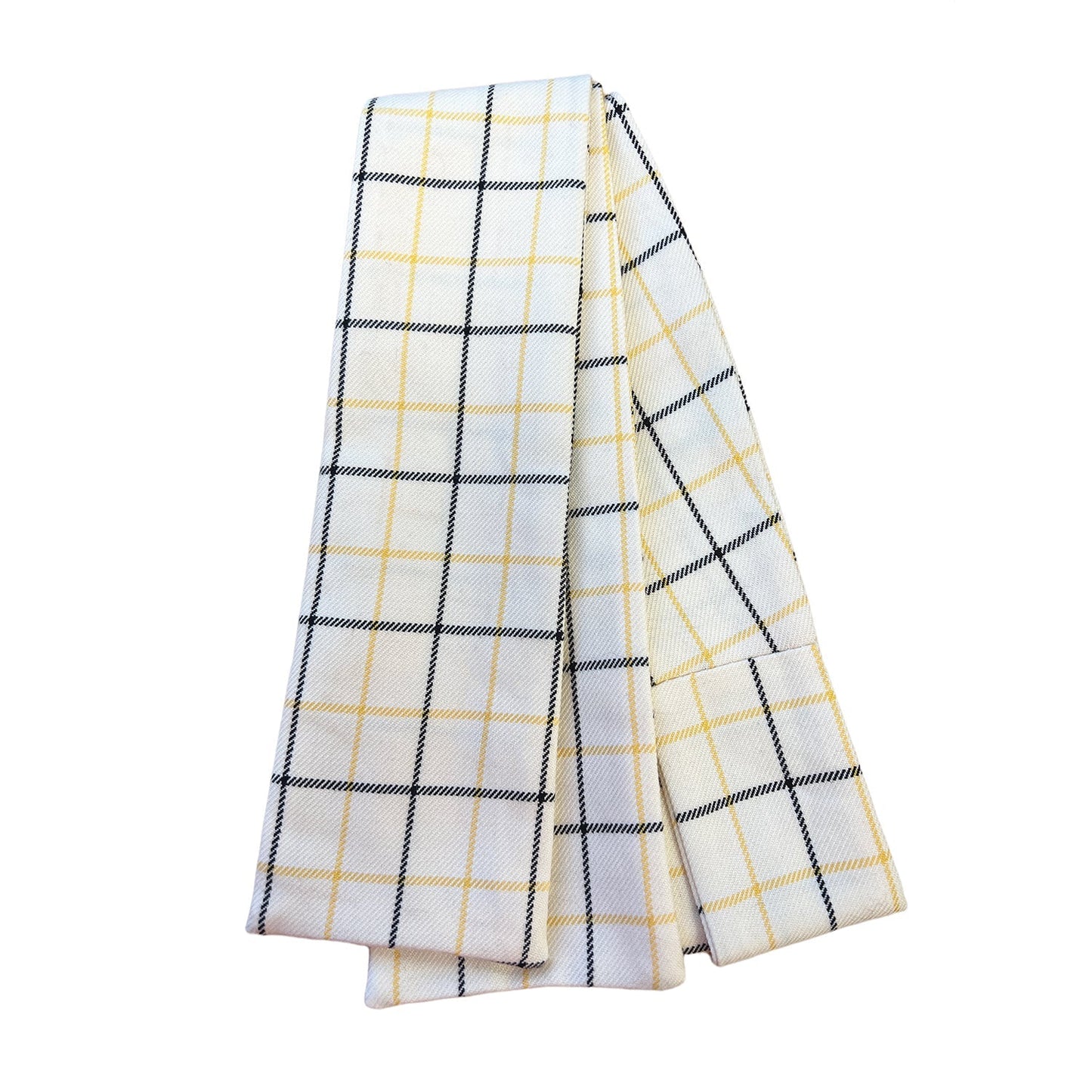 Tattersall Check Riding Stock - Black/Gold